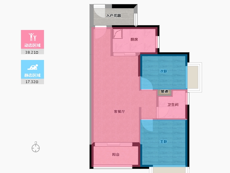 广东省-江门市-时代春树里-52.77-户型库-动静分区