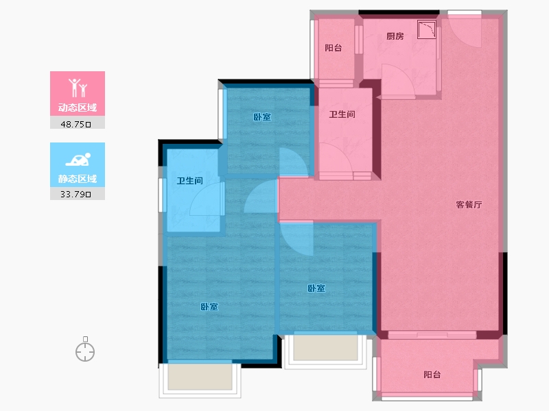 广东省-广州市-华侨城云邸星悦-73.01-户型库-动静分区