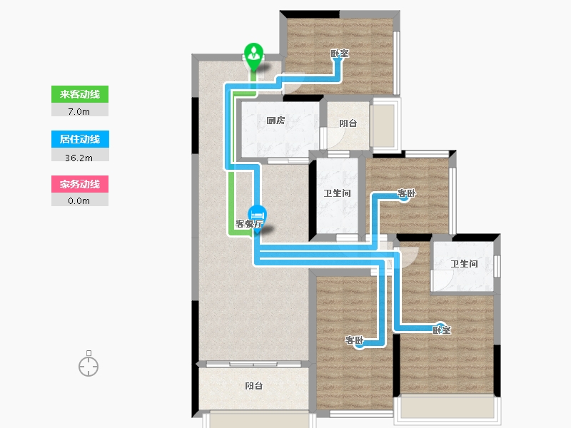 湖南省-郴州市-隆昇花园-98.00-户型库-动静线