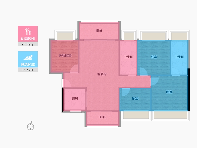 广东省-深圳市-碧桂园南站新城-87.77-户型库-动静分区