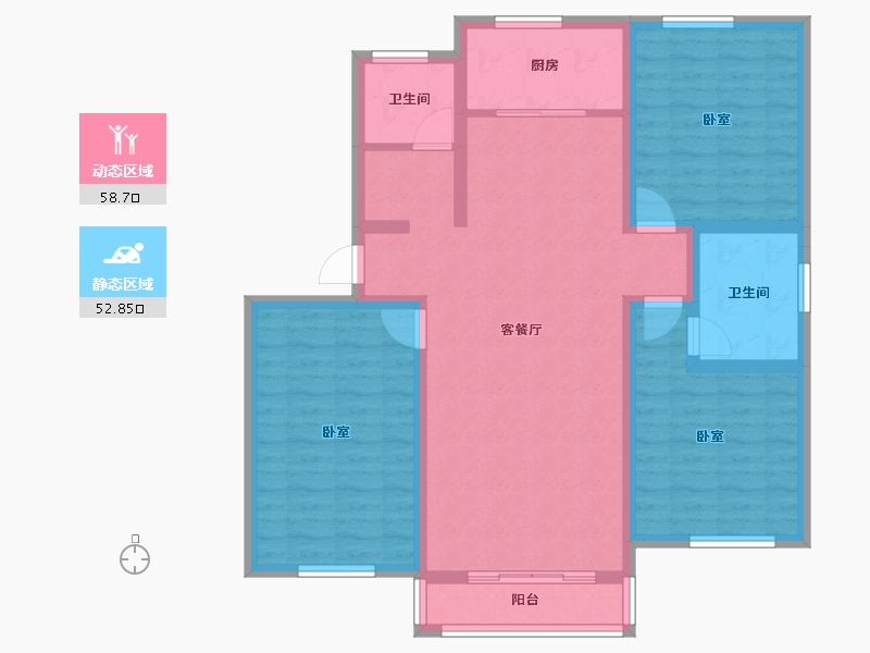 湖北省-孝感市-丹阳古镇-99.52-户型库-动静分区