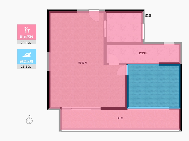 福建省-福州市-东方学仕府-84.27-户型库-动静分区