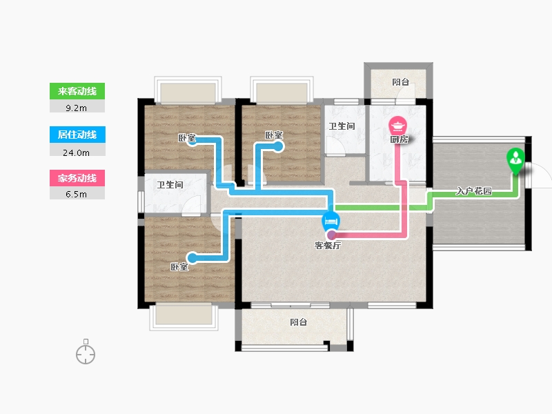 广东省-韶关市-南雄市雄州名园-99.90-户型库-动静线