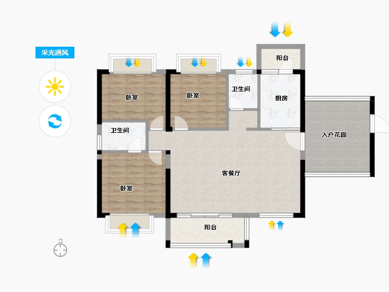 广东省-韶关市-南雄市雄州名园-99.90-户型库-采光通风