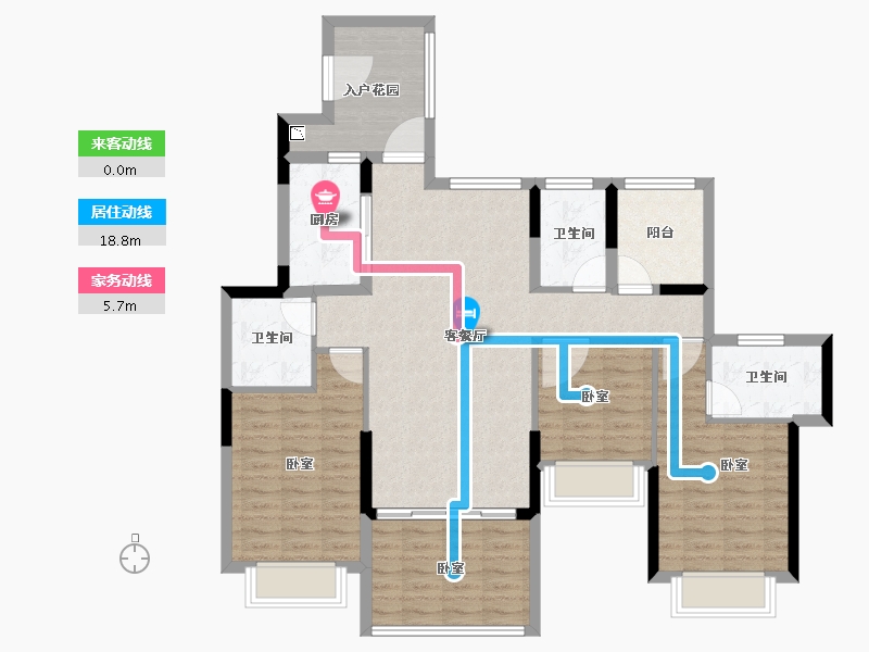 广东省-深圳市-金裕星河丹堤-110.05-户型库-动静线