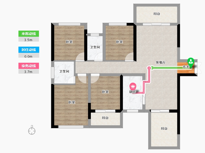 湖南省-衡阳市-鸿运府-101.51-户型库-动静线