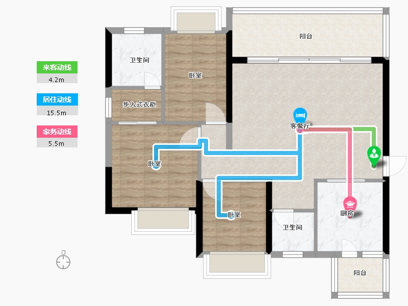 广东省-河源市-河源恒大锦苑-92.00-户型库-动静线