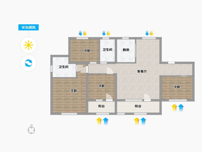 山东省-青岛市-青岛印象品-117.60-户型库-采光通风