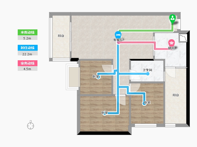 广东省-深圳市-合正观澜汇一期-71.52-户型库-动静线