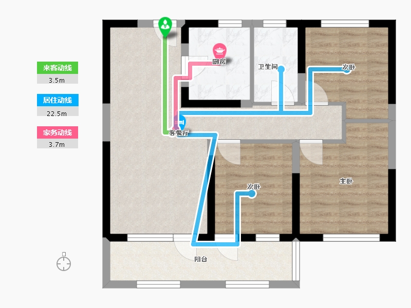 山东省-青岛市-青岛印象品-72.76-户型库-动静线