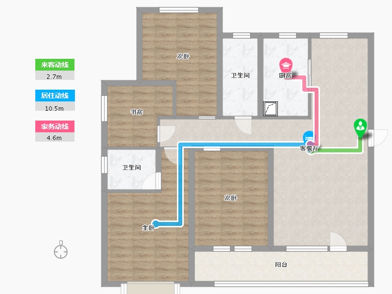 山东省-青岛市-世茂锦域-115.20-户型库-动静线