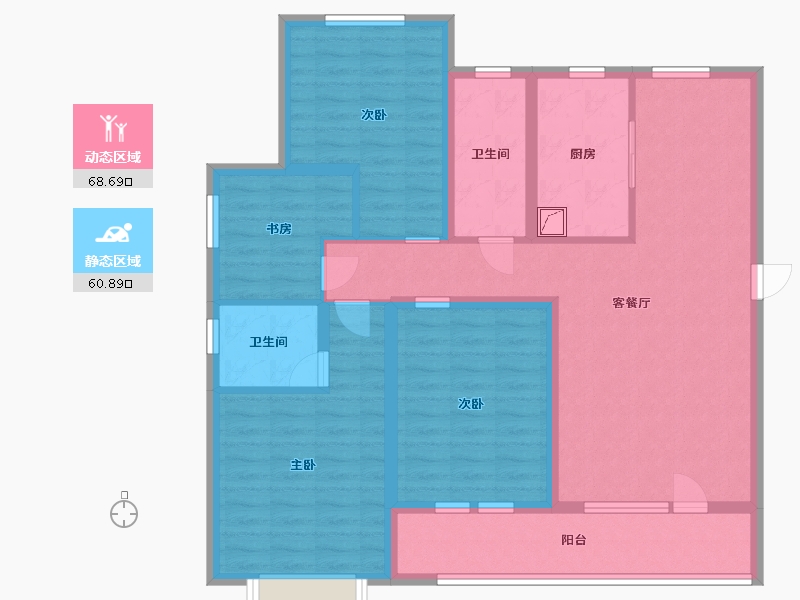 山东省-青岛市-世茂锦域-115.20-户型库-动静分区