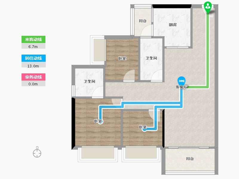 广东省-深圳市-碧桂园南站新城-78.73-户型库-动静线