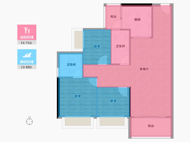 广东省-深圳市-碧桂园南站新城-78.73-户型库-动静分区