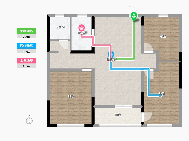 山东省-潍坊市-翔凯文华未来之光-96.00-户型库-动静线