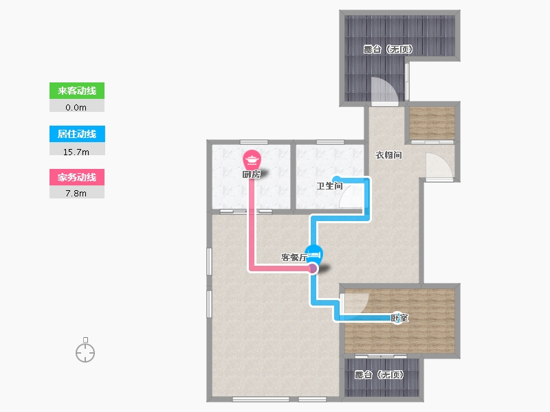 湖北省-武汉市-驿山高尔夫-174.00-户型库-动静线