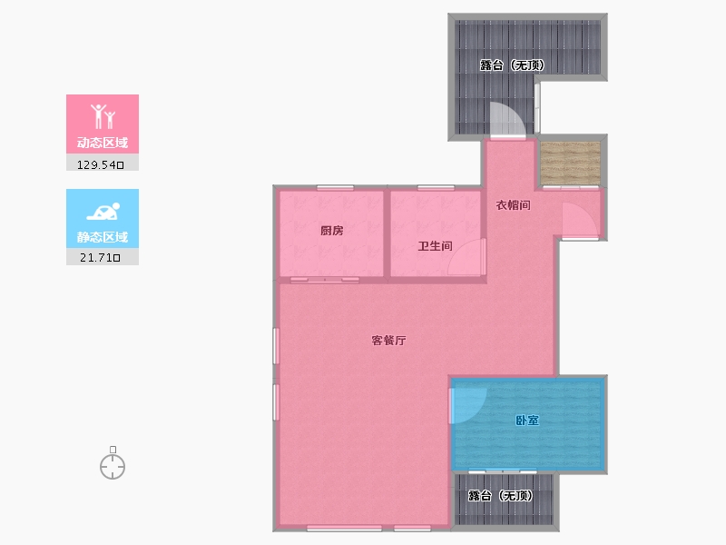 湖北省-武汉市-驿山高尔夫-174.00-户型库-动静分区