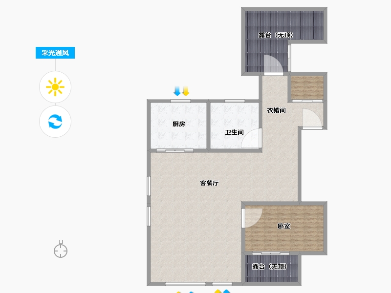 湖北省-武汉市-驿山高尔夫-174.00-户型库-采光通风