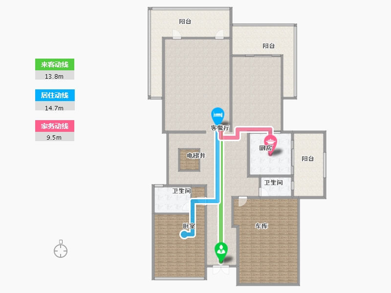 广东省-东莞市-湖景壹号庄园二期-385.51-户型库-动静线