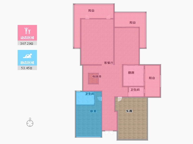 广东省-东莞市-湖景壹号庄园二期-385.51-户型库-动静分区