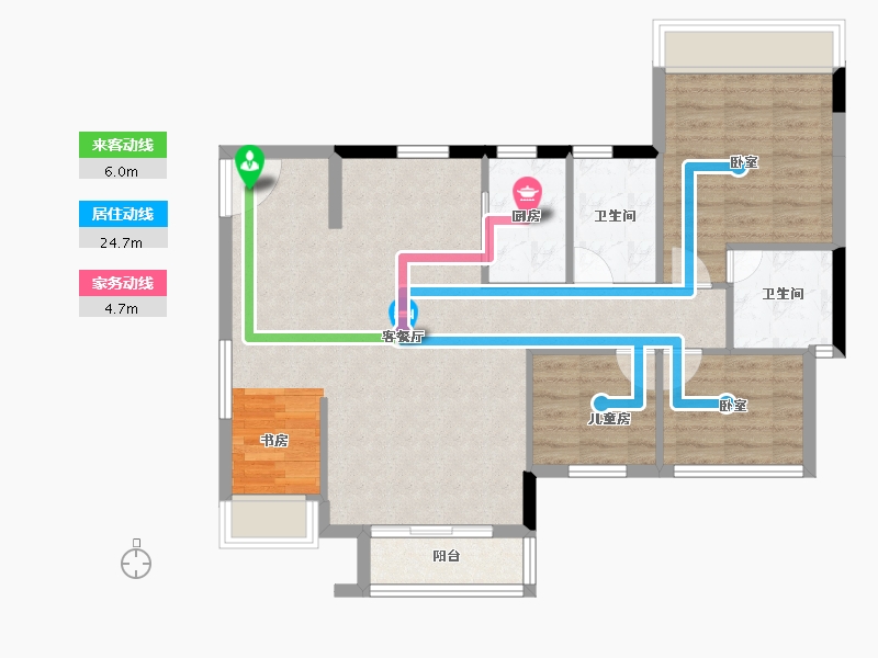 广东省-深圳市-海航城-85.17-户型库-动静线