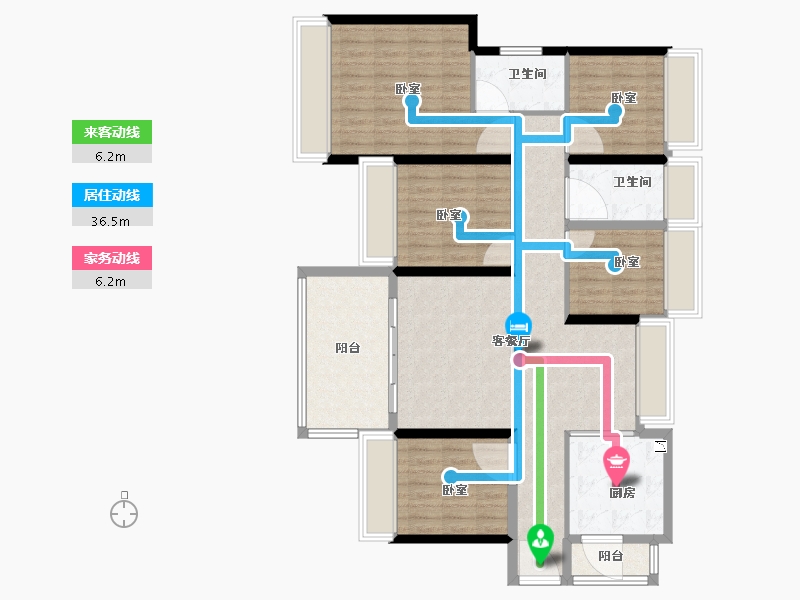 广东省-深圳市-中粮凤凰里-115.00-户型库-动静线