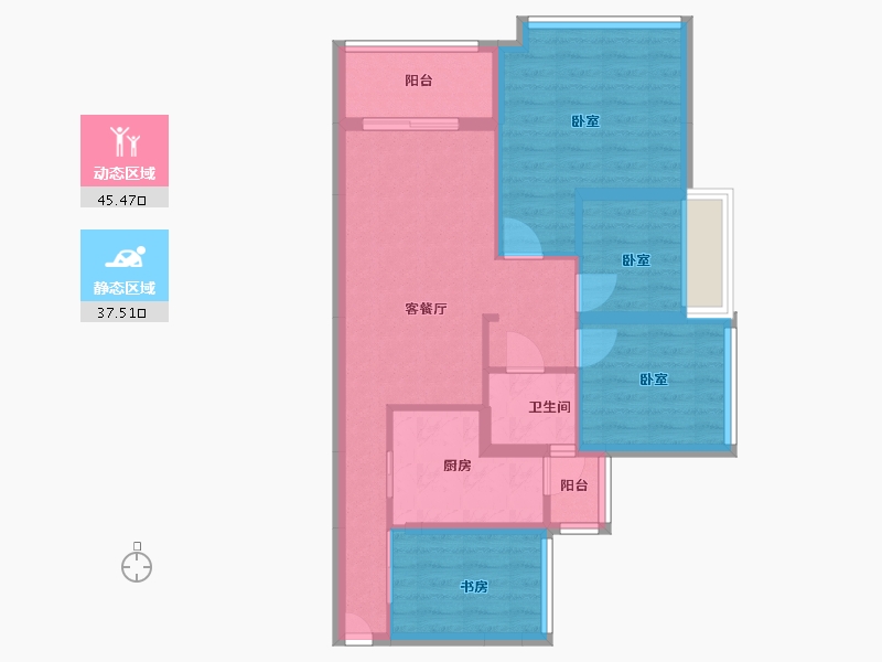 广东省-深圳市-吉祥里-73.28-户型库-动静分区