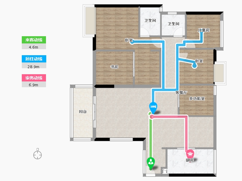 广东省-深圳市-海航城-125.87-户型库-动静线