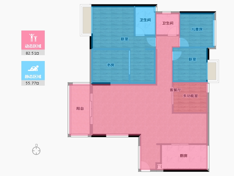 广东省-深圳市-海航城-125.87-户型库-动静分区