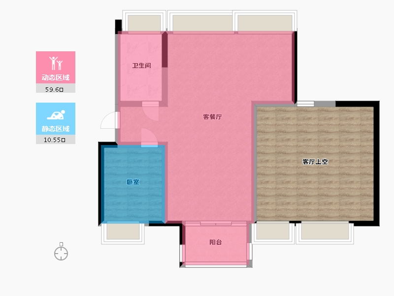 广东省-深圳市-宝昌利御景御峰公馆-91.78-户型库-动静分区