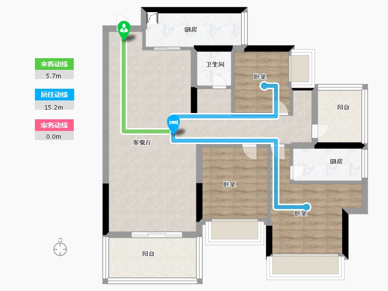 广东省-河源市-兴业城-82.00-户型库-动静线