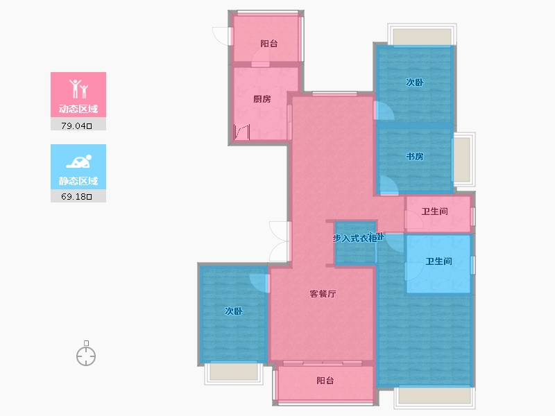 云南省-昆明市-中国铁建西派国樾-133.00-户型库-动静分区