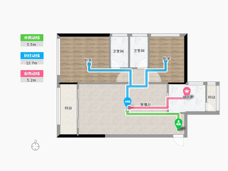 广东省-深圳市-满京华·云晓公馆-78.01-户型库-动静线