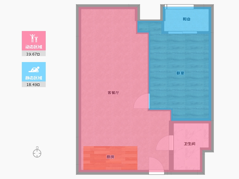 浙江省-嘉兴市-大树龙之梦·悦庭-52.83-户型库-动静分区