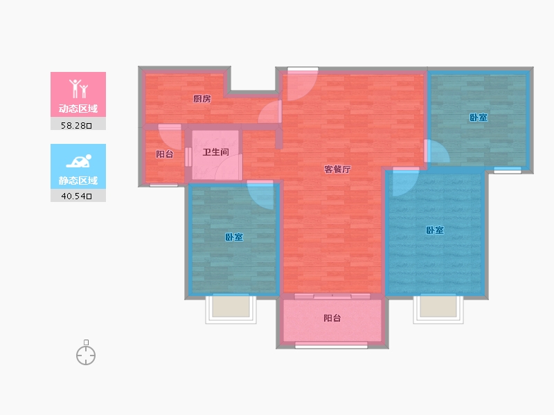 河南省-开封市-东方九号院-87.99-户型库-动静分区