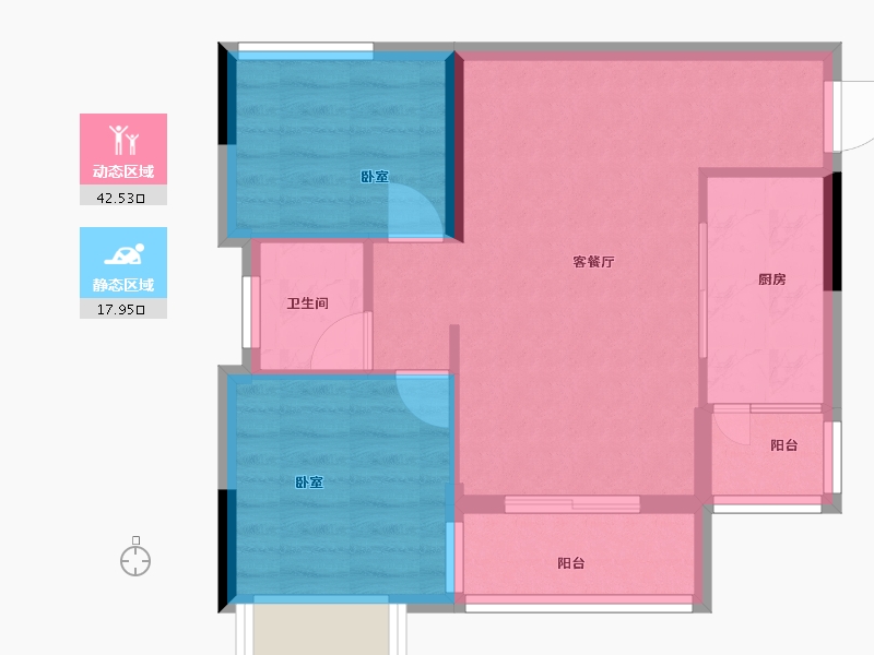 广东省-广州市-嘉美小镇-54.01-户型库-动静分区