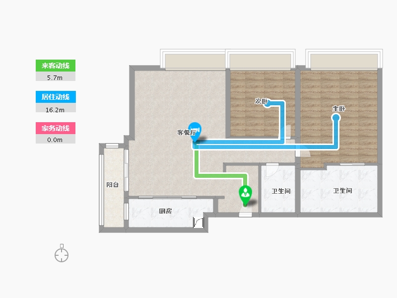 云南省-昆明市-中国铁建西派国樾-95.00-户型库-动静线