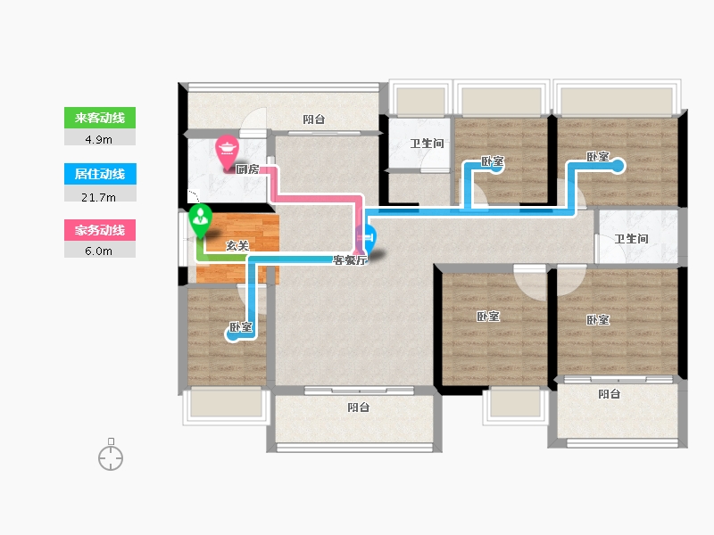 广东省-深圳市-钧濠MIXpark-111.25-户型库-动静线