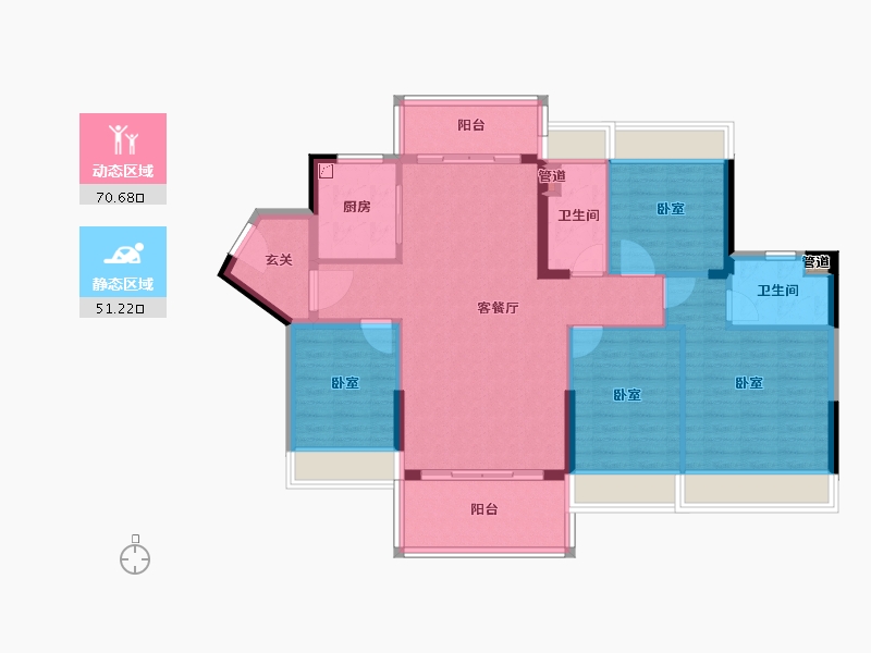 广东省-阳江市-国鼎·中央公园-110.11-户型库-动静分区