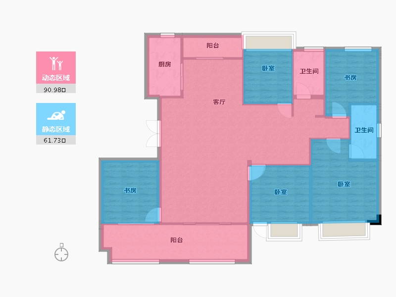 湖南省-长沙市-中交·中央公园-140.70-户型库-动静分区