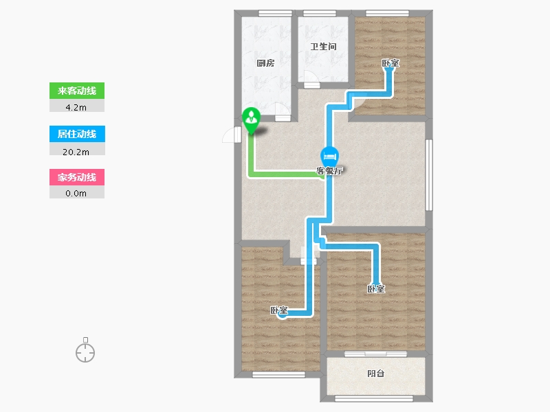 江苏省-徐州市-宏利达金水湾-89.99-户型库-动静线