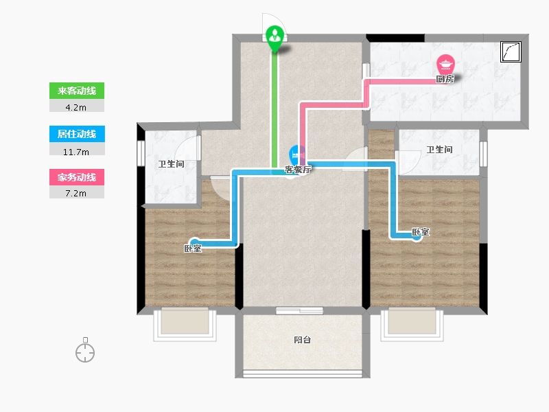 广东省-汕尾市-瑞城花园-86.15-户型库-动静线