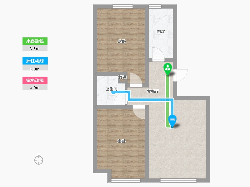 吉林省-长春市-潭泽东南明珠-59.12-户型库-动静线