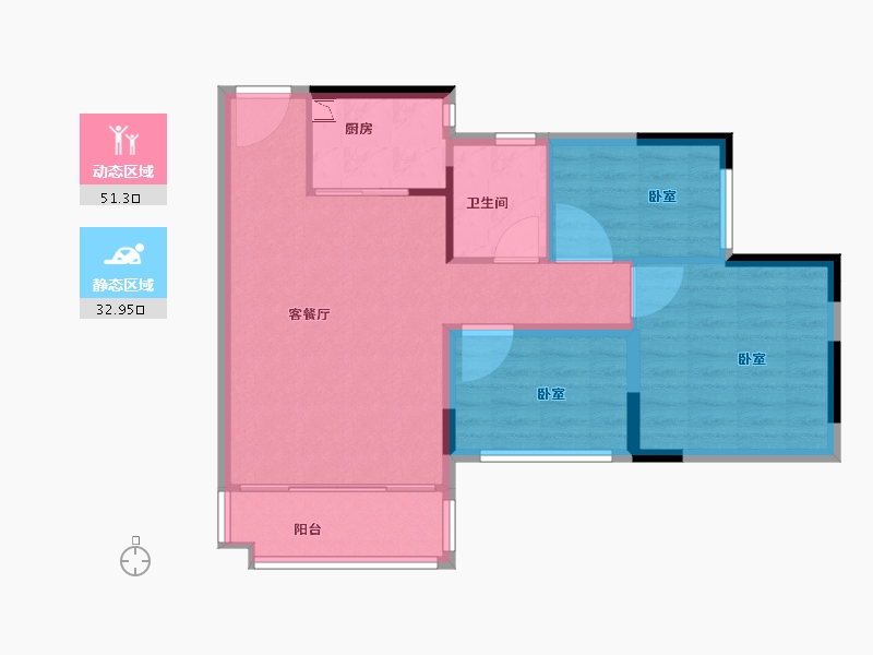 广东省-广州市-江山时代-76.13-户型库-动静分区