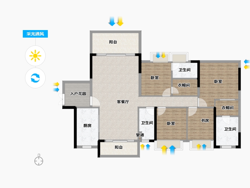 广东省-韶关市-沙湖天上虹-150.78-户型库-采光通风