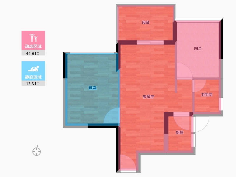 广东省-惠州市-三远大爱城-54.00-户型库-动静分区