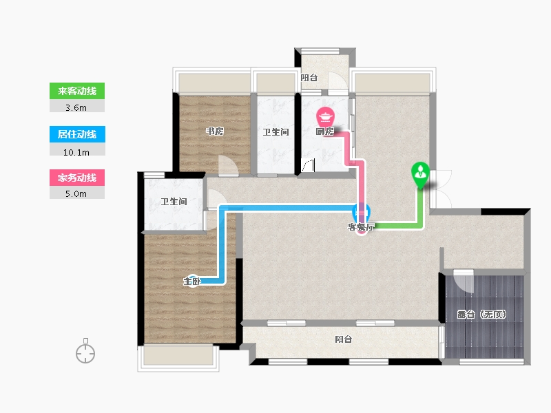 湖南省-常德市-香江悦府-121.46-户型库-动静线