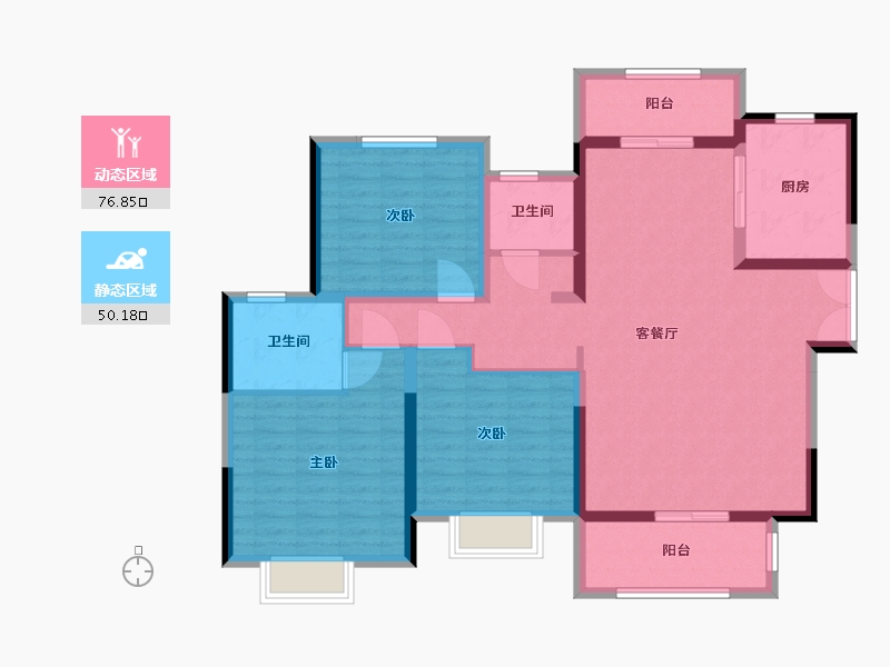 河南省-周口市-周口建业世和府二期-114.00-户型库-动静分区