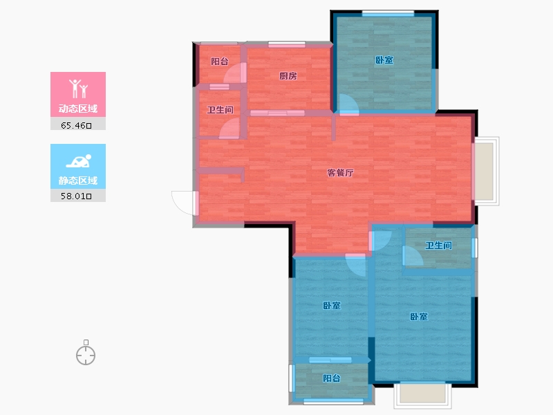 河南省-开封市-东工企业家苑-110.53-户型库-动静分区