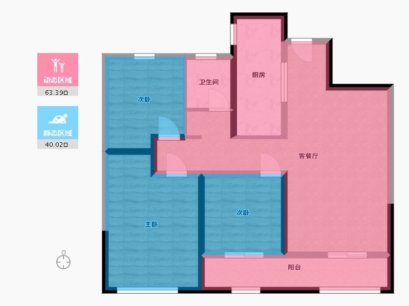 山东省-潍坊市-翔凯文华未来之光-92.00-户型库-动静分区